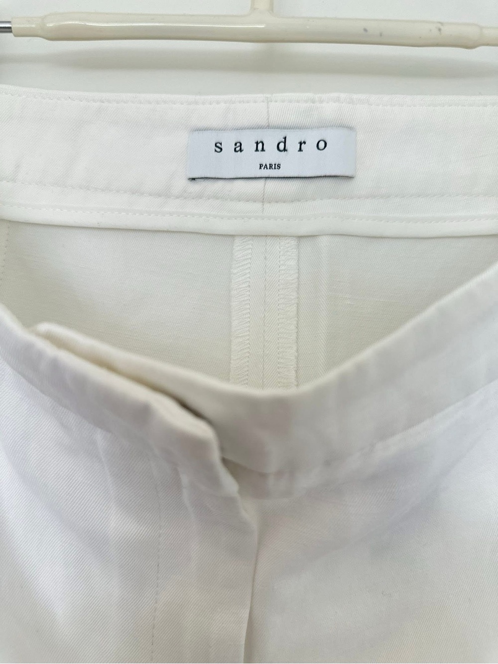 Sandro White Ruffle-Hem Shorts - Picture 5 of 8